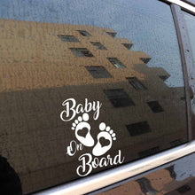 Load image into Gallery viewer, 10pcs Baby On Board Warning Car Sticker Reflective Scratch Body Sticker