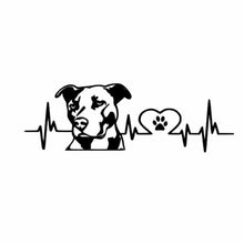 Load image into Gallery viewer, 10pcs Pitbull Love Car Sticker Car Rear Modification Plate Label