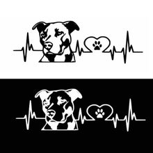 Load image into Gallery viewer, 10pcs Pitbull Love Car Sticker Car Rear Modification Plate Label