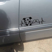 Load image into Gallery viewer, 10pcs Pitbull Love Car Sticker Car Rear Modification Plate Label