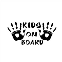 Load image into Gallery viewer, 10pcs Kids On Board Warning Car Stickers Reflective Scratch Body Stickers
