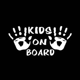 10pcs Kids On Board Warning Car Stickers Reflective Scratch Body Stickers