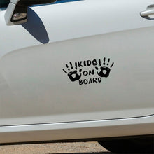 Load image into Gallery viewer, 10pcs Kids On Board Warning Car Stickers Reflective Scratch Body Stickers
