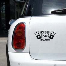 Load image into Gallery viewer, 10pcs Kids On Board Warning Car Stickers Reflective Scratch Body Stickers