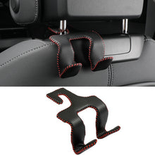 Load image into Gallery viewer, Car Double Hook Stainless Steel Rear Headrest Mobile Phone Holder