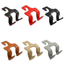 Load image into Gallery viewer, Car Double Hook Stainless Steel Rear Headrest Mobile Phone Holder