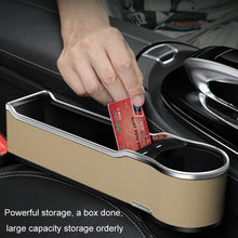 Load image into Gallery viewer, Car Seat Gap Storage Box Multifunctional Mobile Phone USB Charger, Standard Black, Standard Red, Standard Beige, Standard Brown, QC3.0 Black, QC3.0 Red, QC3.0 Beige, QC3.0 Brown
