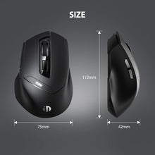Load image into Gallery viewer, Inphic DR01 Bluetooth 3 Mode Wireless Mouse Charging Quiet Office Game Laptop Computer Home Use, DR01 (Black)
