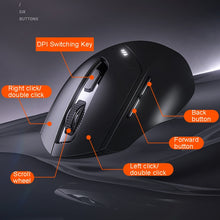 Load image into Gallery viewer, Inphic DR01 Bluetooth 3 Mode Wireless Mouse Charging Quiet Office Game Laptop Computer Home Use, DR01 (Black)