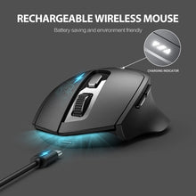 Load image into Gallery viewer, Inphic DR01 Bluetooth 3 Mode Wireless Mouse Charging Quiet Office Game Laptop Computer Home Use, DR01 (Black)