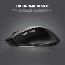 Load image into Gallery viewer, Inphic DR01 Bluetooth 3 Mode Wireless Mouse Charging Quiet Office Game Laptop Computer Home Use, DR01 (Black)