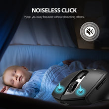 Load image into Gallery viewer, Inphic DR01 Bluetooth 3 Mode Wireless Mouse Charging Quiet Office Game Laptop Computer Home Use, DR01 (Black)