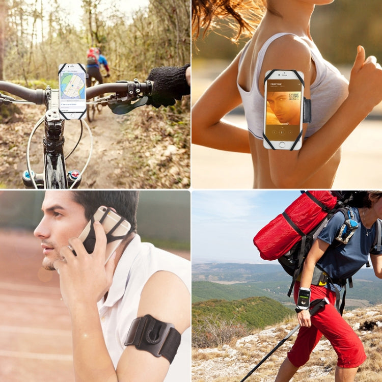 3 In 1 Disassembered Rotating Arm Belt Bag Sports Phone Bag Bracket For 4.5-7 inch Phones