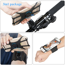 Load image into Gallery viewer, 3 In 1 Disassembered Rotating Arm Belt Bag Sports Phone Bag Bracket For 4.5-7 inch Phones