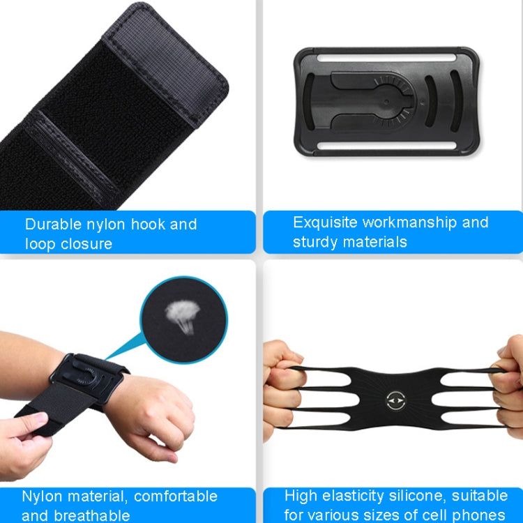 Four Claws Wide Removable Swivel Arm Wrist Strap Cell Phone Bag Sports Arm Bag For 4.5-7 inch Phone