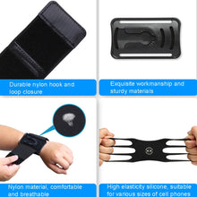 Load image into Gallery viewer, Four Claws Wide Removable Swivel Arm Wrist Strap Cell Phone Bag Sports Arm Bag For 4.5-7 inch Phone