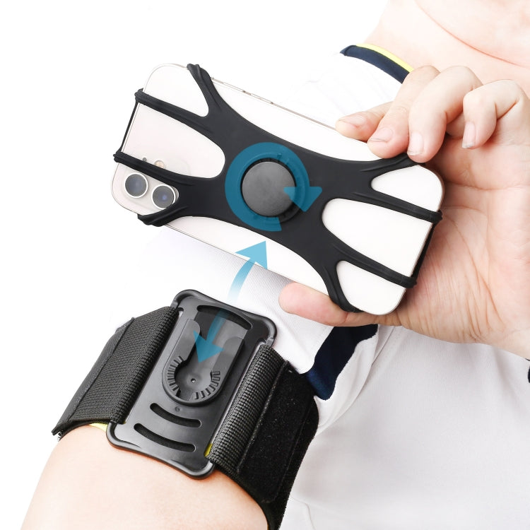 Four Claws Wide Removable Swivel Arm Wrist Strap Cell Phone Bag Sports Arm Bag For 4.5-7 inch Phone