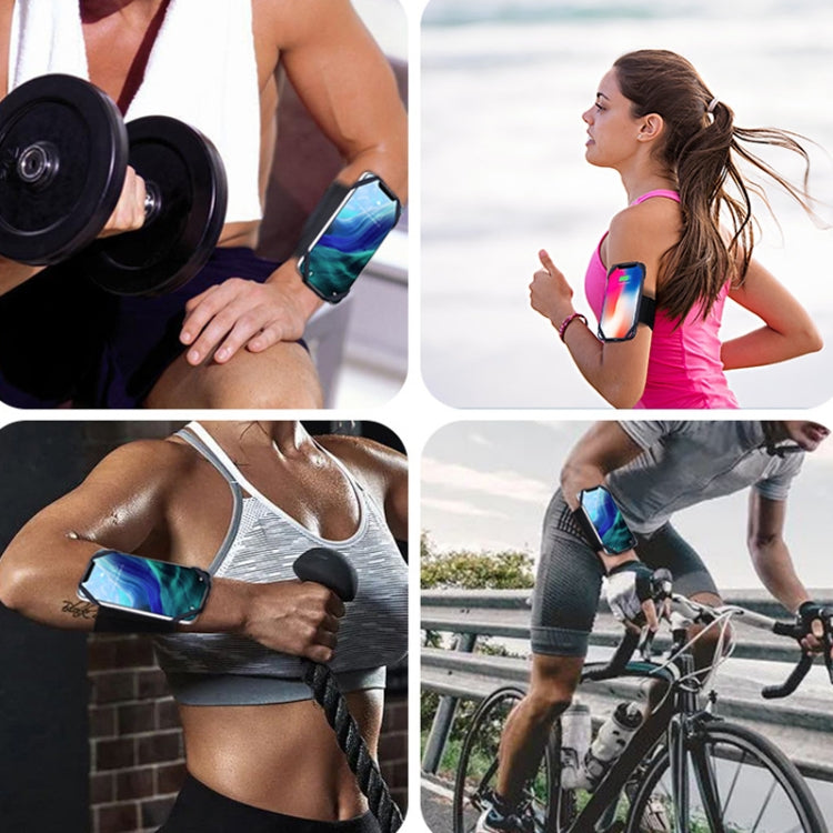 Four Claws Wide Removable Swivel Arm Wrist Strap Cell Phone Bag Sports Arm Bag For 4.5-7 inch Phone