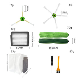 For iRobot I7/J7/E5/E6/I3 Robot Vacuum Replacement Accessories, 22pcs/set