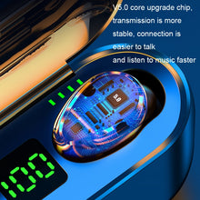 Load image into Gallery viewer, LED Digital Display Wireless In-Ear Noise Reduction Long Life Bluetooth Headset, F9-2