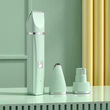 Load image into Gallery viewer, Pet Shaver Cat Dog Paw Hair Clipper Electric Fader, 2 in 1 Green, 3 in 1 Green, 4 in 1 Green, 2 in 1 White, 3 in 1 White, 4 in 1 White, Single Head