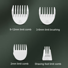 Load image into Gallery viewer, Pet Shaver Cat Dog Paw Hair Clipper Electric Fader, 2 in 1 Green, 3 in 1 Green, 4 in 1 Green, 2 in 1 White, 3 in 1 White, 4 in 1 White, Single Head