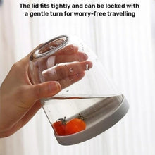 Load image into Gallery viewer, 600ml Fruit and Veggie Snack Cup with Lid and Fork Airtight Leak-proof Salad Box