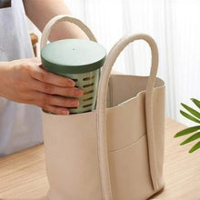 Load image into Gallery viewer, 600ml Fruit and Veggie Snack Cup with Lid and Fork Airtight Leak-proof Salad Box