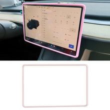 Load image into Gallery viewer, For Tesla Model3/Y Screen Bumper Protective Cover Silicone Frame, For Tesla Model3/Y Black, For Tesla Model3/Y Pink, For Tesla Model3/Y White, For Tesla Model3/Y Gray