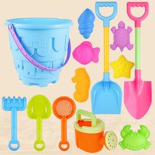 Load image into Gallery viewer, 13pcs/Set Children Beach Toys Set Large Sand Shovel Bucket Sand Digging Tools Hourglass