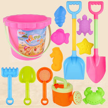 Load image into Gallery viewer, 13pcs/Set Children Beach Toys Set Large Sand Shovel Bucket Sand Digging Tools Hourglass
