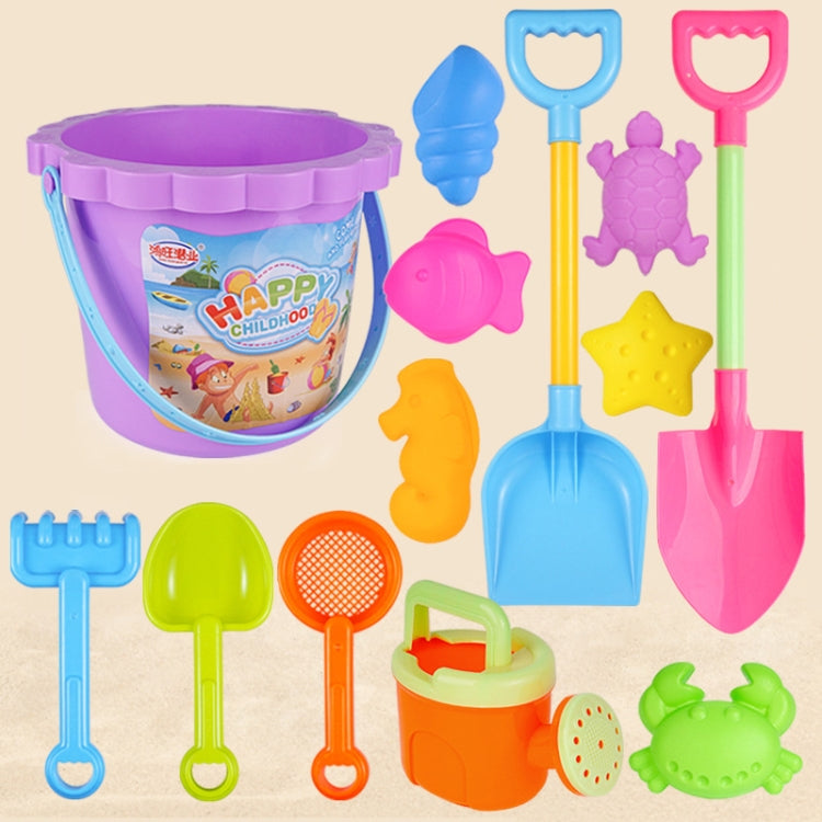 13pcs/Set Children Beach Toys Set Large Sand Shovel Bucket Sand Digging Tools Hourglass