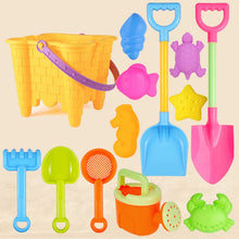 Load image into Gallery viewer, 13pcs/Set Children Beach Toys Set Large Sand Shovel Bucket Sand Digging Tools Hourglass