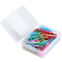Load image into Gallery viewer, Deli 0024 100 pcs/box 2.8cm File Classification and Storage Color Paper Clips, 100pcs Paper Clips
