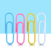 Load image into Gallery viewer, Deli 0024 100 pcs/box 2.8cm File Classification and Storage Color Paper Clips, 100pcs Paper Clips