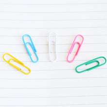 Load image into Gallery viewer, Deli 0024 100 pcs/box 2.8cm File Classification and Storage Color Paper Clips, 100pcs Paper Clips