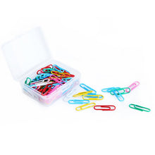 Load image into Gallery viewer, Deli 0024 100 pcs/box 2.8cm File Classification and Storage Color Paper Clips, 100pcs Paper Clips