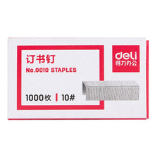 Load image into Gallery viewer, Deli 0010 10 1000pcs/box Portable Booking Machine Staples