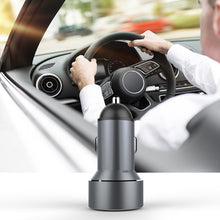 Load image into Gallery viewer, Mini Multifunctional Dual USB Digital Display Car Charger, Black, Grey, Red
