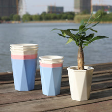 Load image into Gallery viewer, Diamond-shaped Automatic Water-absorbing Lazy Flower Pot Green Plant Plastic Pot, 12cm x 14cm