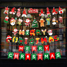 Load image into Gallery viewer, Christmas Alphabet Pull Flag Holiday Party Venue Decoration, HL024, HL025, HL026