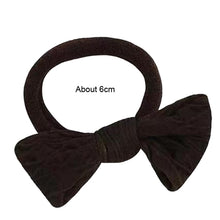 Load image into Gallery viewer, 5pcs/pack Women Bow Hair Accessories Stretch Hair Band No Tie Marks Rubber Band