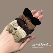 Load image into Gallery viewer, 5pcs/pack Women Bow Hair Accessories Stretch Hair Band No Tie Marks Rubber Band