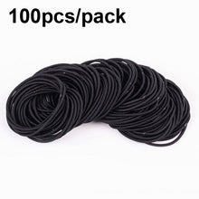 Load image into Gallery viewer, 100pcs/pack Stretchy Hair Accessories Nylon Hair Ring Hair Rope Rubber Band Headband