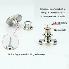 Load image into Gallery viewer, Waistband Buttons Staple Free Removable Buttons Pant No Sew Snap