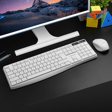 Load image into Gallery viewer, K-Snake WK800 Wireless 2.4G Keyboard Mouse Set Tabletop Computer Notebook Business Office House Use, White, Black