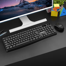 Load image into Gallery viewer, K-Snake WK800 Wireless 2.4G Keyboard Mouse Set Tabletop Computer Notebook Business Office House Use, White, Black