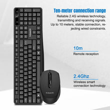 Load image into Gallery viewer, K-Snake WK800 Wireless 2.4G Keyboard Mouse Set Tabletop Computer Notebook Business Office House Use, White, Black