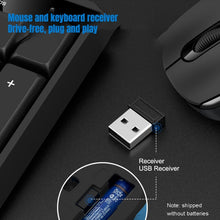 Load image into Gallery viewer, K-Snake WK800 Wireless 2.4G Keyboard Mouse Set Tabletop Computer Notebook Business Office House Use, White, Black