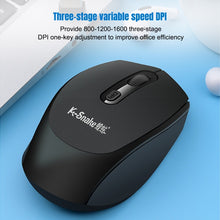 Load image into Gallery viewer, K-Snake WK800 Wireless 2.4G Keyboard Mouse Set Tabletop Computer Notebook Business Office House Use, White, Black
